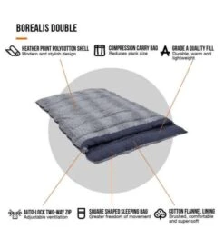 Vango Borealis Sleeping Bag - Double -Attwoolls Outdoors borealis double 3 1 1