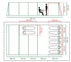 Coleman Weathermaster 8XL Air Tent 2023 15 Coleman Weathermaster 8XL Air Tent 2023 -Attwoolls Outdoors coleman weathermaster 8xl floorplan 1
