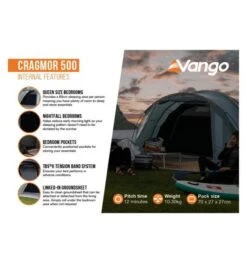Vango Cragmor 500 (Poled) Tent 2023 -Attwoolls Outdoors cragmor 500 image 4