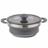 Kampa Collapsible Saucepan 1.5L - Grey 2 Kampa Collapsible Saucepan 1.5L - Grey -Attwoolls Outdoors cw0096 web 1.5l collapsible saucepan grey a 0