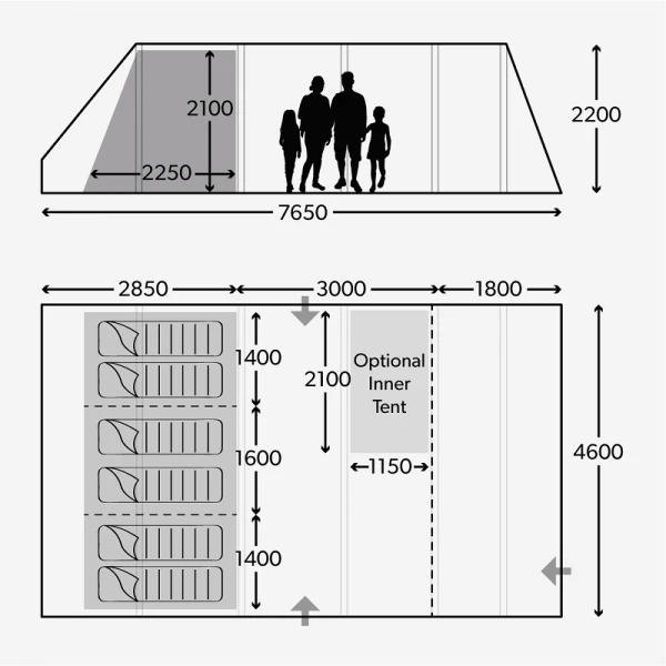 Dometic Ascension 601 Air Tent 2023 4 Dometic Ascension 601 Air Tent 2023 - Image 2