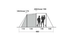 Easy Camp Huntsville 600 Tent 16 Easy Camp Huntsville 600 Tent -Attwoolls Outdoors easy camp huntsville 600 dimensions image 3