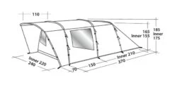 Easy Camp Palmdale 400 Tent -Attwoolls Outdoors easy camp palmdale 400 dimensions image 1
