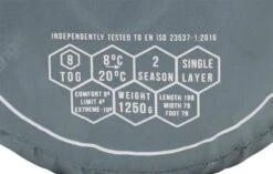Vango Ember Single Sleeping Bag - Mineral Green 13 Vango Ember Single Sleeping Bag - Mineral Green -Attwoolls Outdoors ember single mineral green image 5