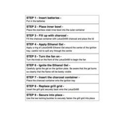 Lotus Grill Standard - Red -Attwoolls Outdoors how to use lotus grill step by step instructions 1 3