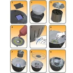 Lotus Grill Standard - Anthracite Grey -Attwoolls Outdoors how to use lotus grill 2 1 4