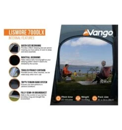 Vango Lismore 700DLX (Poled) Tent 2023 (Incl. Footprint) 10 Vango Lismore 700DLX (Poled) Tent 2023 (Incl. Footprint) -Attwoolls Outdoors lismore 700dlx image 4
