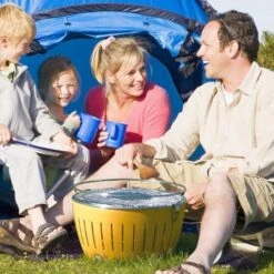 Lotus Grill Standard - Red -Attwoolls Outdoors lotus grill lifestyle camping 1