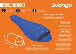 Vango Microlite 200 Sleeping Bag 9 Vango Microlite 200 Sleeping Bag -Attwoolls Outdoors microlite 200 image 3