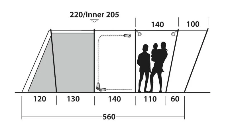 Outwell Montana 6PE Tent 2023 5 Outwell Montana 6PE Tent 2023 - Image 3