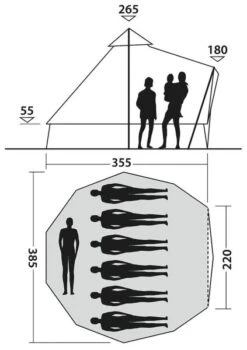 Easy Camp Moonlight Bell Tent 2023 -Attwoolls Outdoors moonlight bell dimensions image