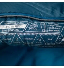 Vango Nitestar Alpha 350 Sleeping Bag - Blue -Attwoolls Outdoors nitestar alpha 350 blue 2