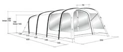Outwell Avondale 5PA Tent 2022 -Attwoolls Outdoors outwell avondale 5pa tent 111182 drawing perspective2