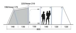 Outwell Knoxville 7SA Tent 2023 28 Outwell Knoxville 7SA Tent 2023 -Attwoolls Outdoors outwell knoxville 7sa tent 111194 drawing other4