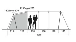 Outwell Yosemite Lake 5TC Tent 2023 -Attwoolls Outdoors outwell yosemite lake 5tc dimensions image 3