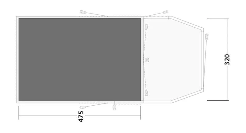 Outwell Yosemite Lake 5TC Footprint 4 Outwell Yosemite Lake 5TC Footprint - Image 2