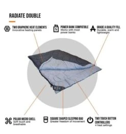 Vango Radiate Sleeping Bag (with Built-in Heater) - Double -Attwoolls Outdoors radiate double 3 1 1