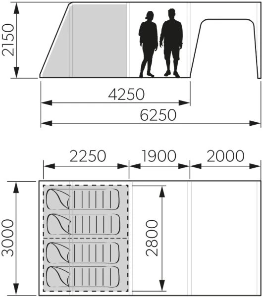 Dometic Santorini 4X8 TC Air Tent 2023 4 Dometic Santorini 4X8 TC Air Tent 2023 - Image 2