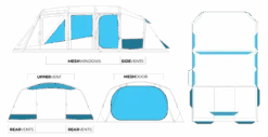 Zempire Aero TXL Pro TC Air Tent 2022 -Attwoolls Outdoors zempire aero txl pro profiles vents